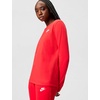 Nike Women’s Sportswear Club Long-Sleeve T-Shirt(University Red/White)