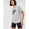 Nike Women’s Sportswear Essentials Logo T-Shirt(Dark Grey Heather/Black)