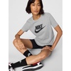 Nike Women’s Sportswear Essentials Logo T-Shirt(Dark Grey Heather/Black)
