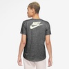 Nike Women’s Sportswear Essentials Logo T-Shirt(Dark Grey Heather/Sail)
