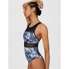 Nike Women’s V-Back One Piece(Black/Blue)