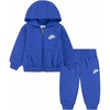 Nike Baby Sportswear Club Fleece Full-Zip Hoodie and Joggers 2-Piece Outfit Set(Game Royal)