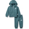 Nike Baby Sportswear Club Fleece Full-Zip Hoodie and Joggers 2-Piece Outfit Set(Mineral Slate)