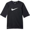 Nike Boys’ Nike Swim Big Kids’ Dri-FIT UV Short Sleeve Top(Black)