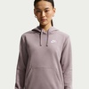 Nike Women’s Sportswear Club Fleece Pullover Hoodie(Light Violet Ore/White)