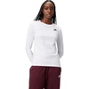 Nike Women’s Sportswear Club Long-Sleeve T-Shirt(White/Black)