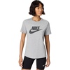 Nike Women’s Sportswear Essentials Logo T-Shirt(Dark Grey Heather/Black)