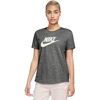 Nike Women’s Sportswear Essentials Logo T-Shirt(Dark Grey Heather/Sail)