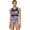 Nike Women’s V-Back One Piece(Black/Blue)