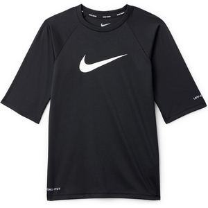Nike Boys’ Nike Swim Big Kids’ Dri-FIT UV Short Sleeve Top(Black)