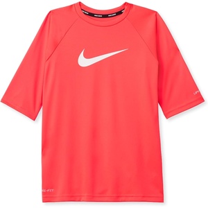 Nike Boys’ Nike Swim Big Kids’ Dri-FIT UV Short Sleeve Top(Bright Crimson)