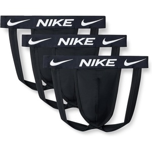 Nike Men’s Essential Micro Stretch Jock Strap Underwear (3-Pack)(Black / Black/ Black)