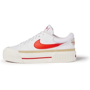 Nike Women’s Court Legacy Lift Shoes(White/Picante Red/Team Gold/Sail)