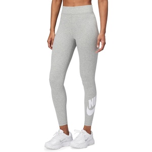 Nike Women’s Sportswear Classics High-Waisted Graphic Leggings(Dark Grey Heather/White)