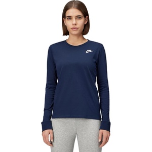Nike Women’s Sportswear Club Long-Sleeve T-Shirt(Obsidian)