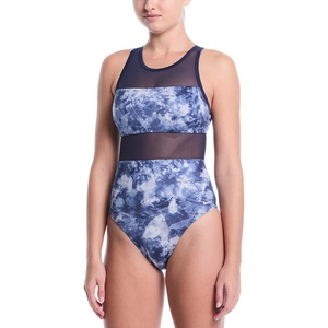Nike Women’s V-Back One Piece(Midnight Navy)