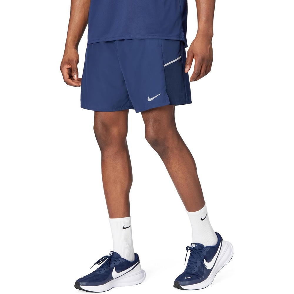 image:imageNike Mens Miler DriFIT 7 2in1 Running ShortsMidnight NavyReflective Silver