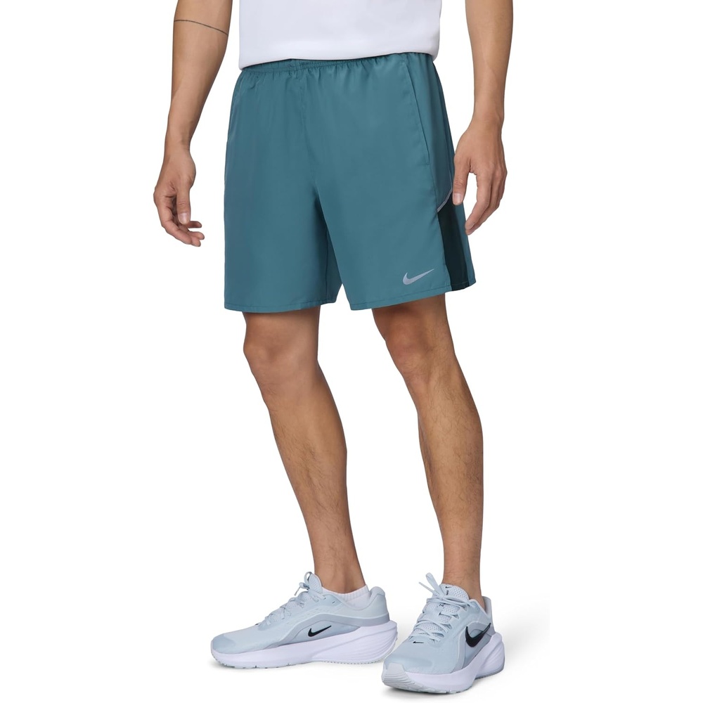 image:imageNike Mens Miler DriFIT 7 2in1 Running ShortsMineral SlateReflective Silver