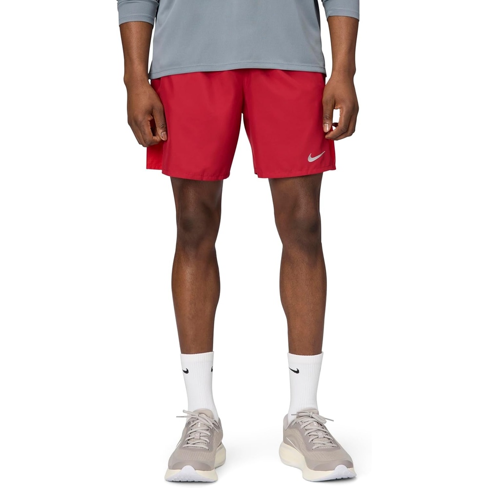 image:imageNike Mens Miler DriFIT 7 2in1 Running ShortsTough RedSport RedReflective Silver