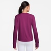 Nike Women’s One Classic Dri-FIT Long-Sleeve Top(True Berry/White)