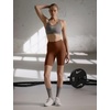 Nike Women’s One High-Waisted 8″ Bike Shorts; Running and Workout Shorts(Fauna Brown)
