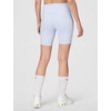 Nike Women’s One High-Waisted 8″ Bike Shorts; Running and Workout Shorts(Hydrogen Blue/White)