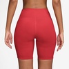 Nike Women’s One High-Waisted 8″ Bike Shorts; Running and Workout Shorts(Light Crimson/White)