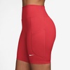 Nike Women’s One High-Waisted 8″ Bike Shorts; Running and Workout Shorts(Light Crimson/White)