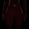 Nike Women’s One High-Waisted 8″ Bike Shorts; Running and Workout Shorts(Light Crimson/White)
