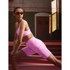 Nike Women’s One High-Waisted 8″ Bike Shorts; Running and Workout Shorts(Light Magenta/White)