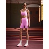 Nike Women’s One High-Waisted 8″ Bike Shorts; Running and Workout Shorts(Light Magenta/White)