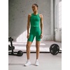Nike Women’s One High-Waisted 8″ Bike Shorts; Running and Workout Shorts(Malachite/White)