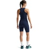 Nike Women’s One High-Waisted 8″ Bike Shorts; Running and Workout Shorts(Midnight Navy/White)