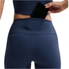 Nike Women’s One High-Waisted 8″ Bike Shorts; Running and Workout Shorts(Midnight Navy/White)