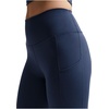 Nike Women’s One High-Waisted 8″ Bike Shorts; Running and Workout Shorts(Midnight Navy/White)
