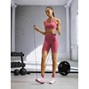 Nike Women’s One High-Waisted 8″ Bike Shorts; Running and Workout Shorts(Pink Smoke/White)