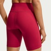 Nike Women’s One High-Waisted 8″ Bike Shorts; Running and Workout Shorts(Tough Red/White)