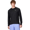 Nike Men’s Miler Dri-Fit Long-Sleeve Running Top(Black/Reflective Silver)
