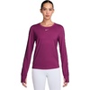 Nike Women’s One Classic Dri-FIT Long-Sleeve Top(True Berry/White)
