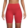 Nike Women’s One High-Waisted 8″ Bike Shorts; Running and Workout Shorts(Light Crimson/White)