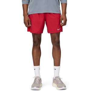 Nike Men’s Miler Dri-FIT 7″ 2-in-1 Running Shorts(Tough Red/Sport Red/Reflective Silver)