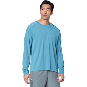 Nike Men’s Miler Dri-Fit Long-Sleeve Running Top(Smokey Blue/Reflective Silver)
