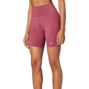 Nike Women’s One High-Waisted 8″ Bike Shorts; Running and Workout Shorts(Pink Smoke/White)