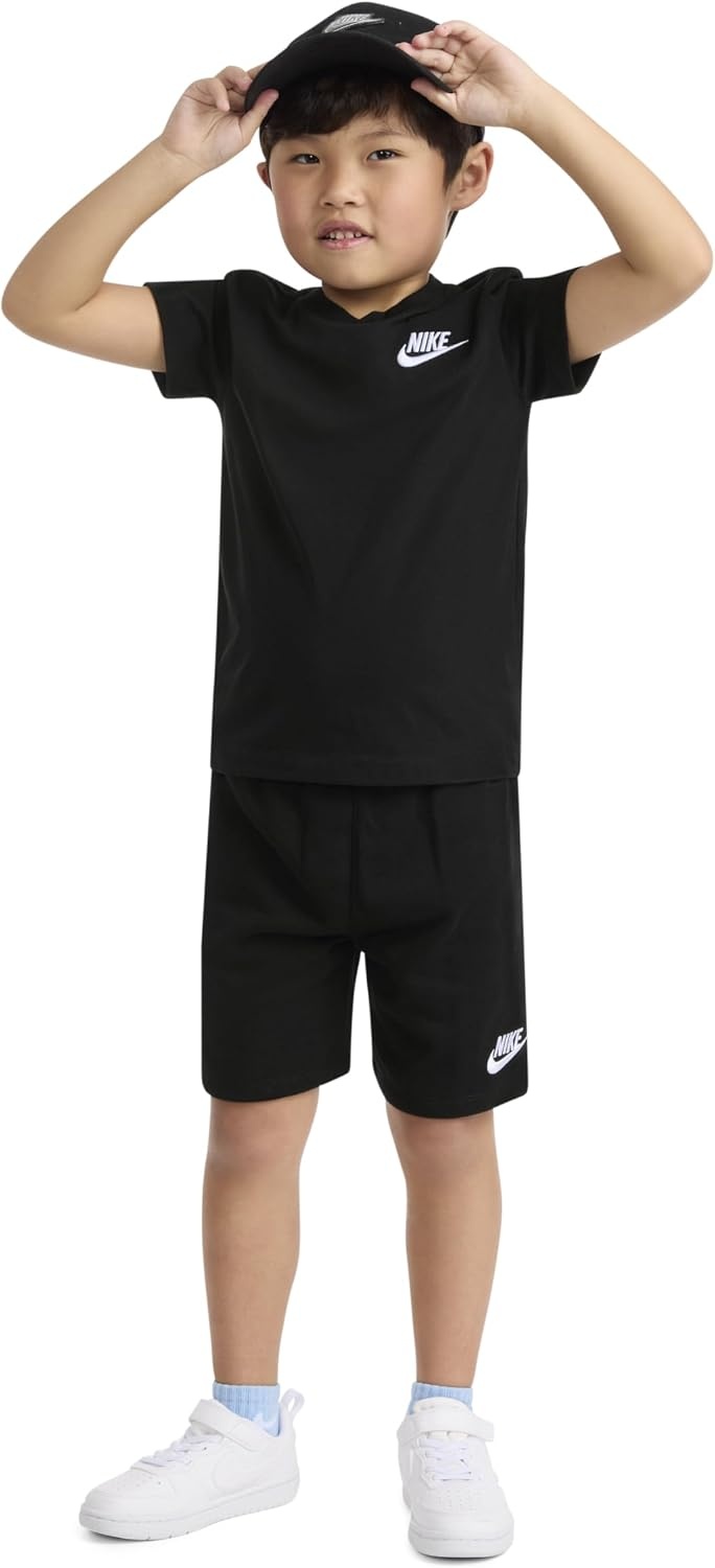 image:imageNike Boys Sportswear Club TShirt and Shorts 2Piece Outfit SetBlack