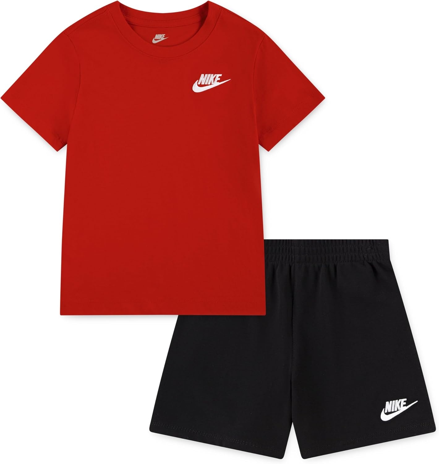image:imageNike Boys Sportswear Club TShirt and Shorts 2Piece Outfit SetUniversity RedBlack