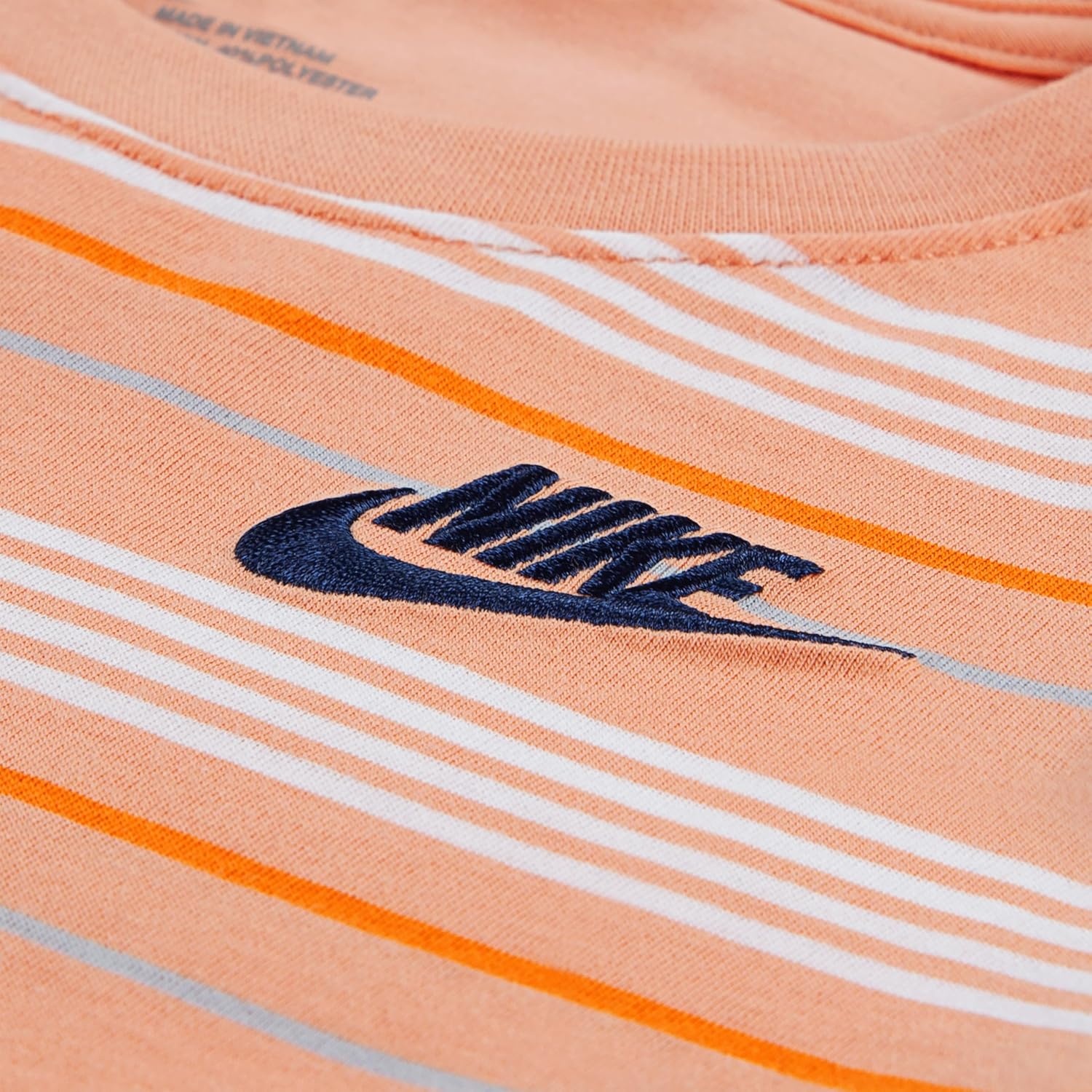 image:imageNike Boys Striped Sportswear Club TShirt and Shorts 2Piece Outfit SetApricot