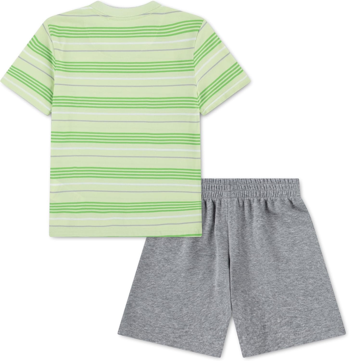 image:imageNike Boys Striped Sportswear Club TShirt and Shorts 2Piece Outfit SetLight Liquid Lime