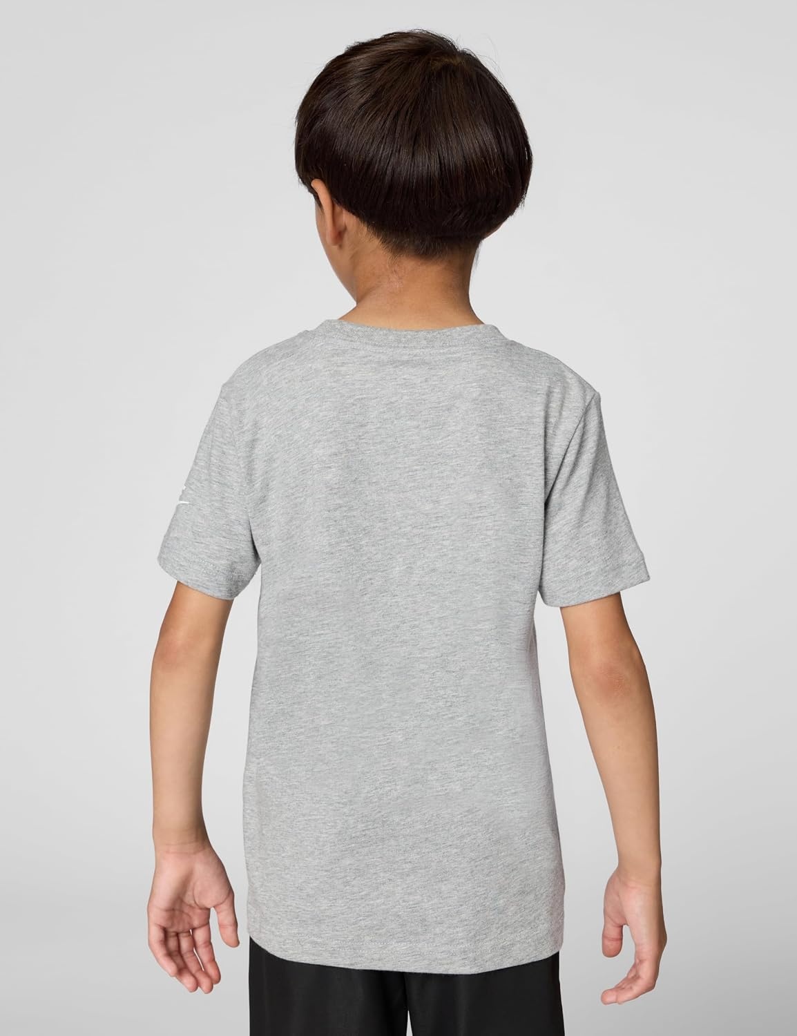 image:imageNike Kids Sportswear Club TShirt Large Swoosh LogoDark Grey Heather