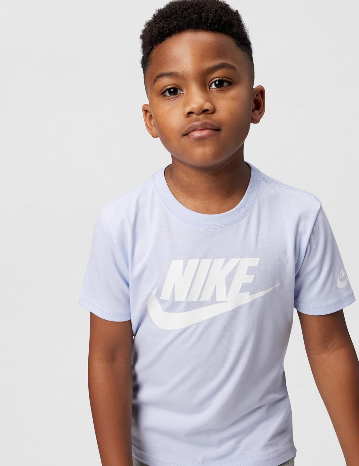 image:imageNike Kids Sportswear Club TShirt Large Swoosh LogoGhost