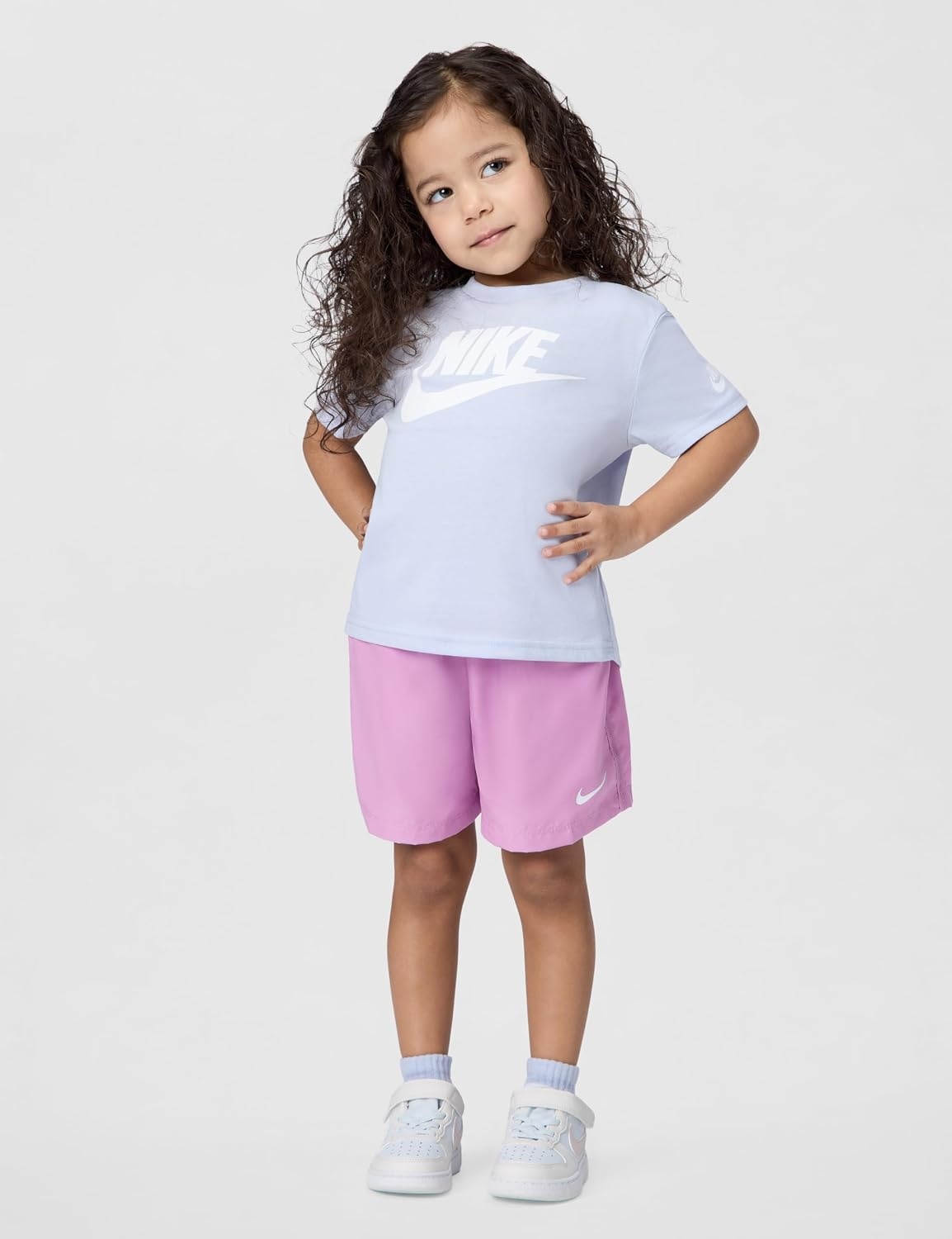 image:imageNike Kids Sportswear Club TShirt Large Swoosh LogoGhost